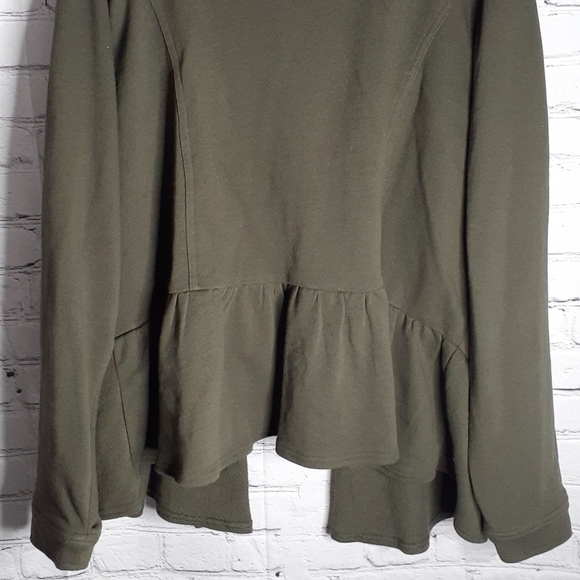 NEW Torrid 4X Olive Peplum Military Jacket - Picture 5 of 8